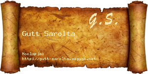Gutt Sarolta névjegykártya